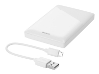 DELTACO PB-A1000 - Powerbank - 5000 mAh - 18.5 Wh - 10.5 Watt - 2.1 A - 2 output-stikforbindelser (USB) - hvid