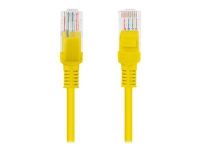 Lanberg - Patchkabel - RJ-45 (han) til RJ-45 (han) - 10 m - UTP - CAT 6 - formet, knastfri - gul, RAL 1028