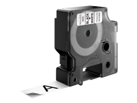 Labeltape DYMO® D1 sort på hvid 19mm x 7m