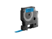 Labeltape DYMO® D1 sort på blå 9mm x 7m