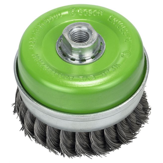 Bosch Kopbørste Flettet 100mm Inox M14 - 2608622105