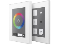 DALI touch panel med mulighed for op til 12 knapper som kan programmmeres efter eget valg vha. DALI Cockpit softwaren.