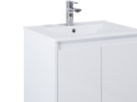 Domo håndvask. 61cm - Porcelænsvask m. hanehu&overlø. 61x52x58. Passer t 771104006