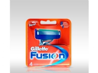 Gillette Fusion - Genopfyldelig barberklingepatron - han - 5 klinger (pakke med 4)