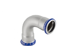 GEBERIT Bøjning 90 grader rustfri 28 mm muffe / muffe mapress