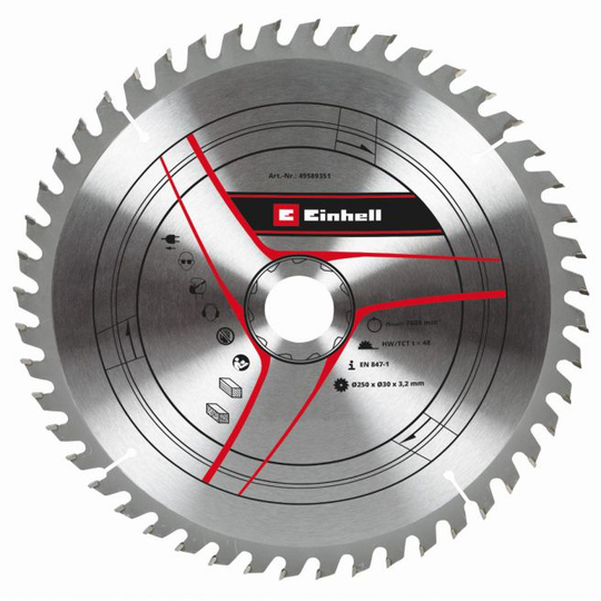 Einhell TCT-rundsavsklinge Ø250x30 mm T48