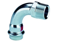 VIEGA Prestabo bøjning 1/2x15 mm 90 grader af ulegeret stål Muffe / nippel, SC-contur