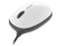 Børne mus - Microsoft Express Mouse - højre- og venstrehåndet - optisk - 3 knapper - kabling - USB - hvid, blå