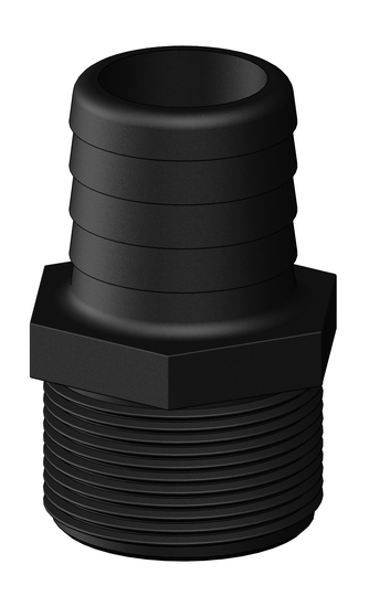 Tru-design Slangstuds 1 1/2 38mm Sort Komposit