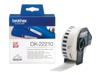 Brother DK-22210 - Sort på hvid - Rulle (2,9 cm x 30,5 m) etiketter - for Brother QL-1050, 1060, 500, 550, 560, 570, 580, 600, 650, 700, 710, 720, 82