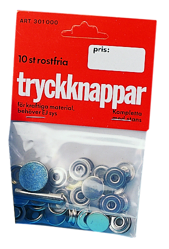 Trykknap forkrom. 10/kfp