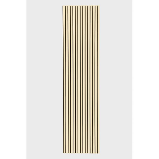 Acupanel Linoleum 2400x600 Pearl 4157 Sort MDF - Sort Filt - Akustikpanel