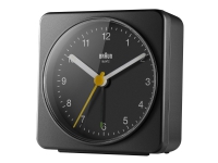 Braun Classic BC03 - Alarmur - kvadratisk - kvarts - desktop - sort