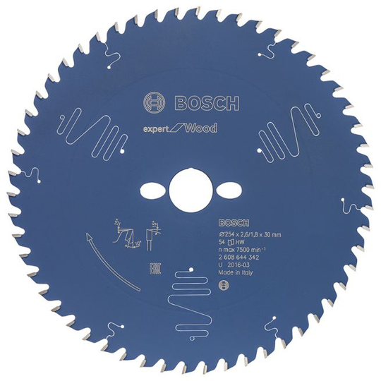 Bosch Rundsavsklinge 254x2,4x30mm 54t Exp Wood - 2608644342