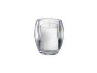 Glaslys Oval Relight Transparent uden Refill,2 pk x 6 stk/krt