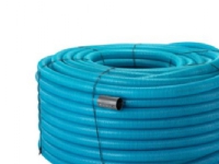 Drænrør 92-80mm. 50m rll. - 2.3x7mm slids. blå. Uponor - (50 meter)