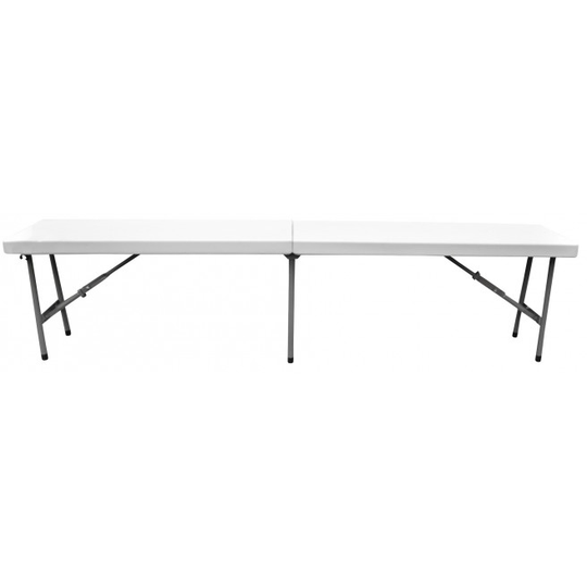 Enjoy-it foldbar bænk 183×30×44 cm hvid/grå