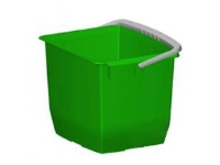 Spand 13 ltr Firkantet Grøn,1 stk