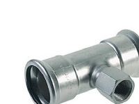 VSH T-stk. 28 - 1/2'' - 28 mm - M-bakke XPress rustfri press