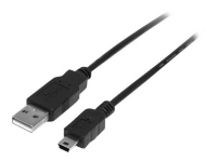 StarTech.com 0.5m Mini USB 2.0 Cable A to Mini B M/M - USB-kabel - USB (han) til mini-USB type B (han) - USB 2.0 - 50 cm - sort