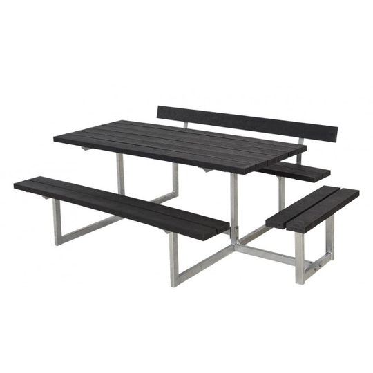 Plus Basic Bord/Bænke-sæt m/1 ryglæn+1 påbygning genbrugsplast 185816-25