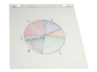 Flipoverpapir Esselte 59x80cm ulineret 50ark/blok 96557 - (50 ark pr. stk.)
