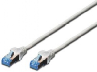DIGITUS Premium - Patchkabel - RJ-45 (han) til RJ-45 (han) - 0.5 m - SFTP - CAT 5e - booted - grå