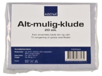 Abena alt mulig klude 38x38cm - Flerfarvet , vaskbar, Øko-Tex certificeret, pakke a 20stk