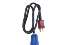E-line adapter CEE - DK stikprop m/j 230V/16A t/CEE forl. led, 230V/16A, 1m 3G1,5