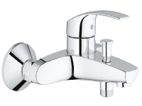 GROHE Eurosmart, Bathtub & shower, Krom, Dørgreb, Enkelt, 1/2, Type L -