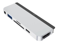 HYPER HD319B, USB 3.2 Gen 1 (3.1 Gen 1) Type-C, 3.5mm, HDMI, USB 2.0, USB 3.2 Gen 1 (3.1 Gen 1) Type-A, USB 3.2 Gen 2 (3.1 Gen 2) Type-C, MicroSD (Tr