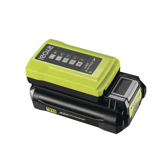 Ryobi 36V Sæt - Lader (RY36C17A) med LED strømindikator (1,7 Amp/tim.) - RY36BC17A-120 - MAX POWER