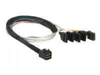 Delock - SAS internt kabel - SAS 6Gbit/s - 4 x Mini SAS HD (SFF-8643) til SATA, sidebånd - 50 cm
