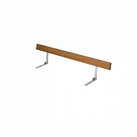 Plus Ryglæn til Alpha Bord/Bænkesæt - Beslag + 1 stk. planke 177 cm - Teak