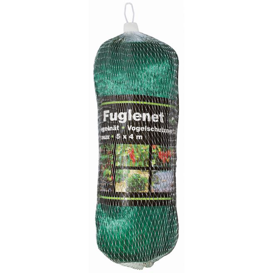 Fuglenet 10x15mm Grøn Plast 4x5m - 228-982