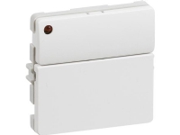 LAURITZ KNUDSEN Svagstrømstryk Fuga® 2 slutte + diode, hvid.