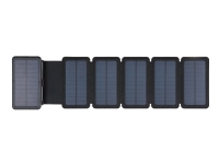 Sandberg Active 6-Panel - Solarstrømbank - Li-pol - 20000 mAh - 74 Wh - 3 A - PD - 3 output-stikforbindelser (2 x USB, USB-C) - på kabel: USB, USB-C