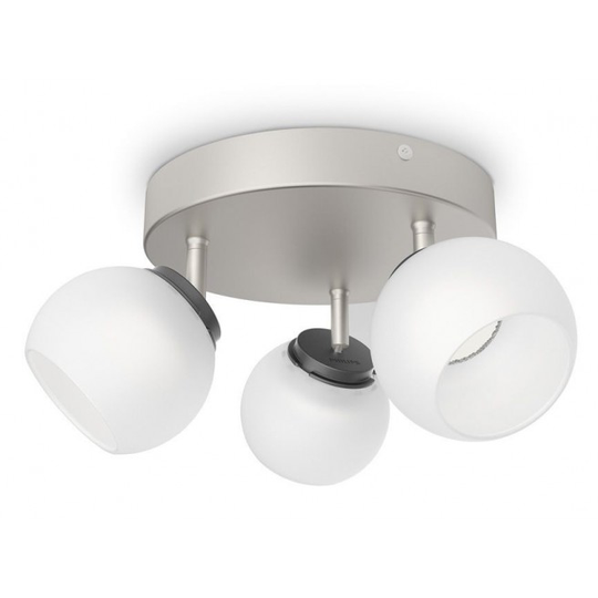 Philips Balla Plate/spiral Nikkel 3x4w