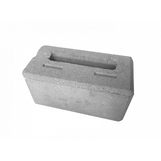 RBR Nordic Block Hjørne - 30x15x15 - Grå - Glat Støttemur