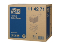 Toiletpapir Tork T3 Advanced, 2-lag, karton a 36 pakker