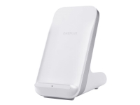 OnePlus Warp Charge 50 - Trådløs opladningsstander - 50 Watt - hvid - for OnePlus 8 Pro, 9, 9 Pro