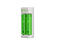 GP Batteries ReCyko+ E211, Nikkel-Metalhydrid (NiMH), AA, AAA, 2 stk, Batterier inkluderet