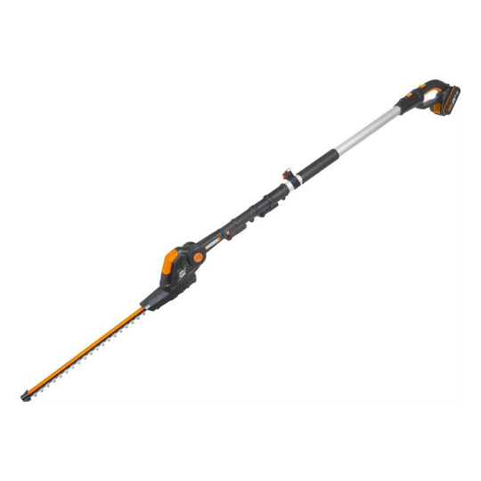 Worx Hækkeklipper 20v 2,0ah - 45 Cm, På Teleskopstang