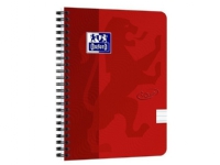Notesbog A5+ Oxford Touch´ rød linjeret 90g m/140 sider - (stk.)