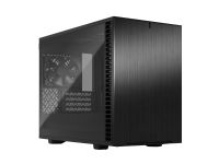 Fractal Design Define 7 Mini - Tower - micro-ATX - sidepanel med vindue (hærdet glas) - ingen strømforsyning (ATX) - sort - USB/Lyd