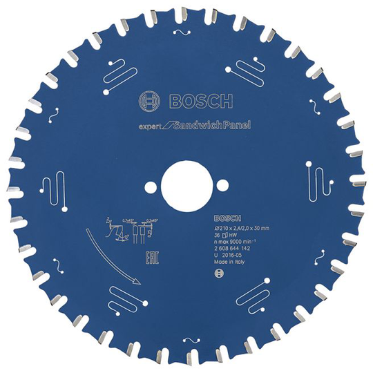 Bosch Rundsavsklinge 210x2,4x30mm 36t Exp Sandwich - 2608644142