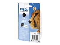 Epson T0711 - 7 ml - sort - original - blister med RF alarm - blækpatron - for Stylus DX4400, DX4450, S20, S21, SX100, SX110, SX115 Stylus Office B4