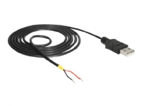 Delock - USB-kabel - USB (han) til uisoleret ledning - 1.5 m - sort
