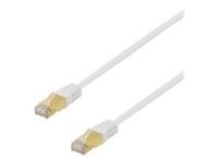 DELTACO - Patchkabel - RJ-45 (han) til RJ-45 (han) - 15 m - SFTP - CAT 7 - halogenfri - hvid