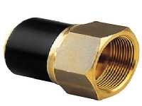 El-overg.muffe 63mm x 1 - PE100-SDR11-messing. Elgef Plus